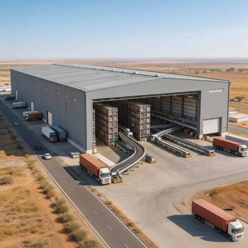 Wat binne de kearnfoardielen fan Prefab Modular Steel Frame Logistics Warehouse Construction foar e-commerce distribúsjesintra?