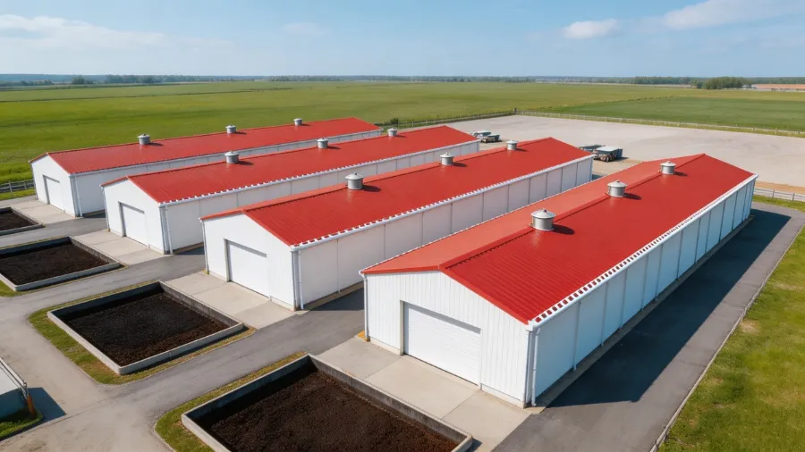 Hoe kin konstruksje fan stielen struktuer kippenhok it behear fan Poultry Farms ferbetterje?