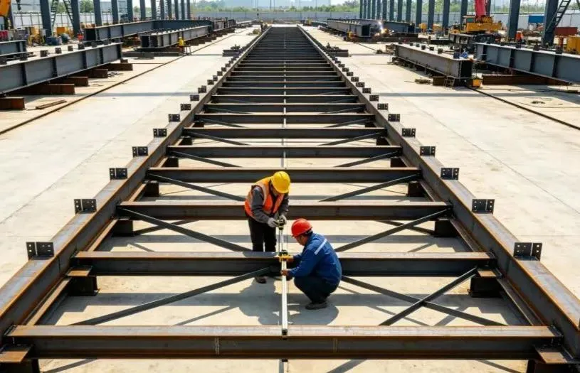 On-Site Steel Structure Assembly + Yntegraal Hoisting Construction Workflow + Key Considerations