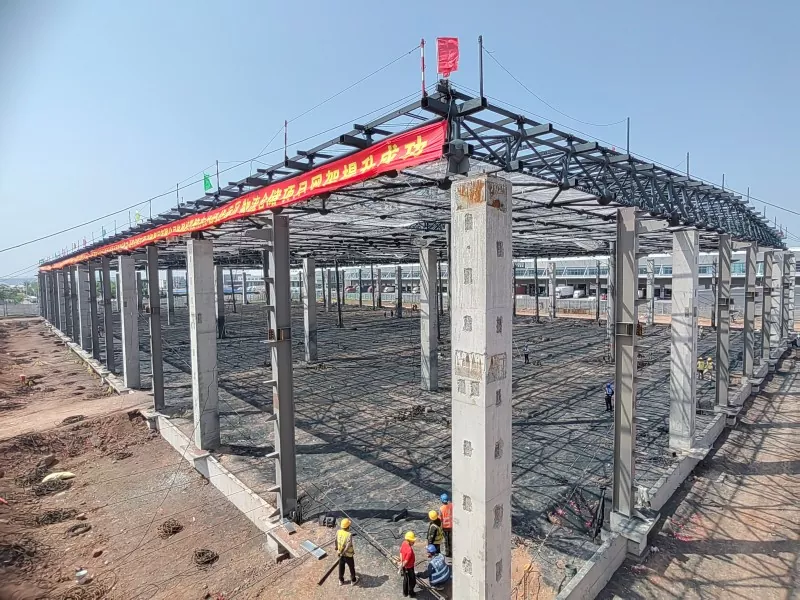 Grutte skaal Steel Structure Warehouse Construction
