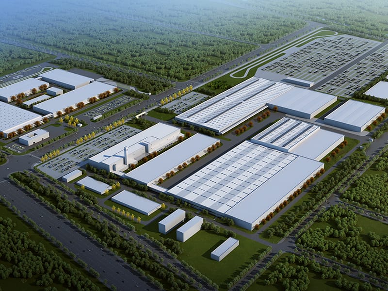 Moderne stielen struktuer Warehouse