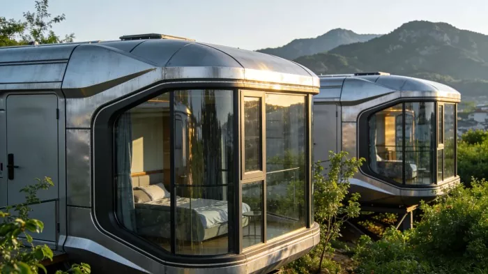 Prefabricearre Space Capsule Home