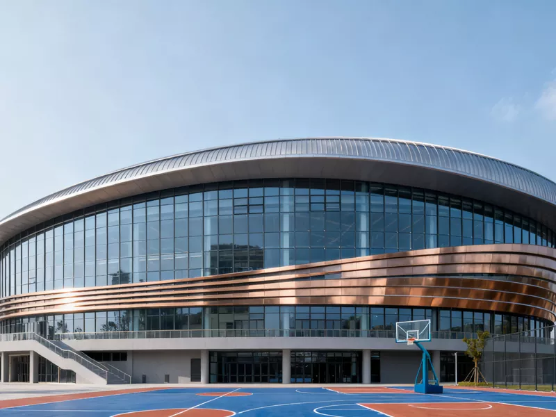 Prefabrykearre stielen struktuer Basketball Court