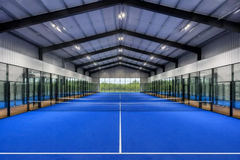 Steel Frame Indoor Padel Court Construction