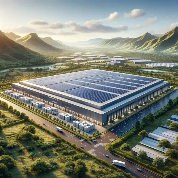 Stiel fotovoltaïsk yntegreare pakhús