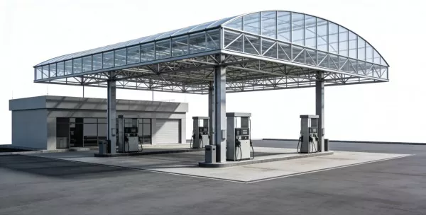 Stiel Struktuer Gas Station