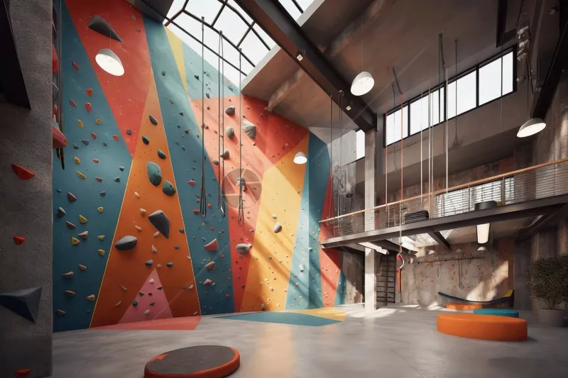 Steel Strukturearre Indoor Climbing Gym